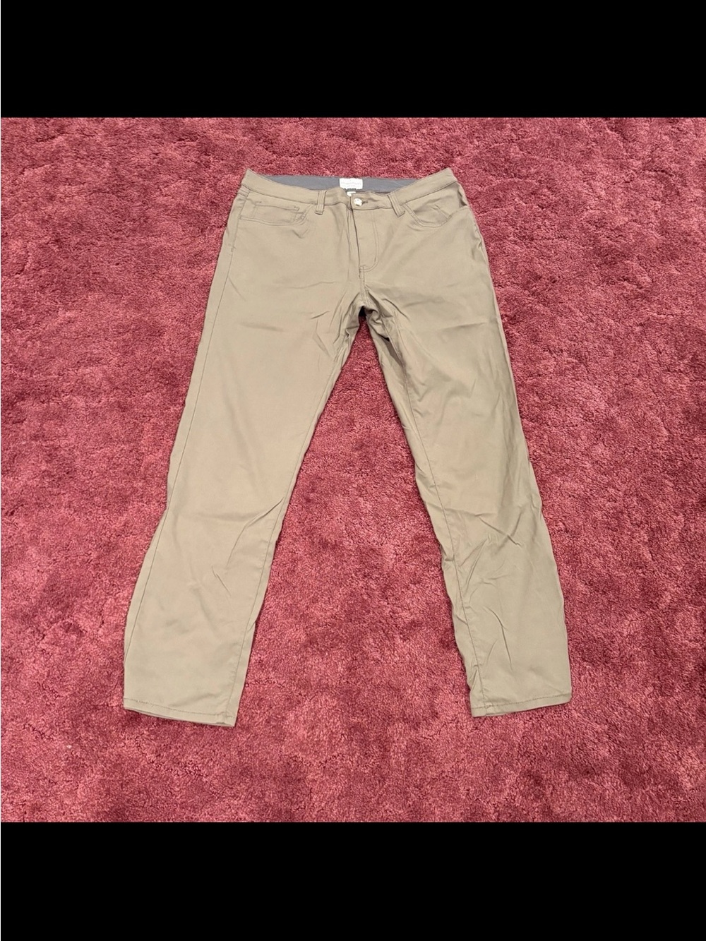 Men's Slim Fit Chino Pants in Khaki